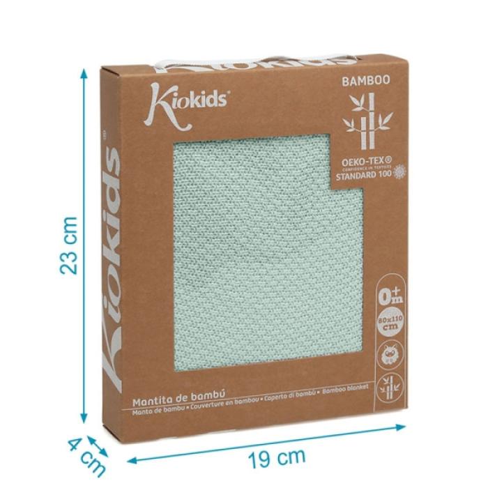 Κουβέρτα Αγκαλιάς Bamboo 80x110 Μέντα