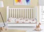 ΚΑΤΩΣΕΝΤΟΝΟ ΜΕ ΛΑΣΤΙΧΟ bebe Lion Cub 530 0,70X1,40X0,15 Beige 100% Cotton