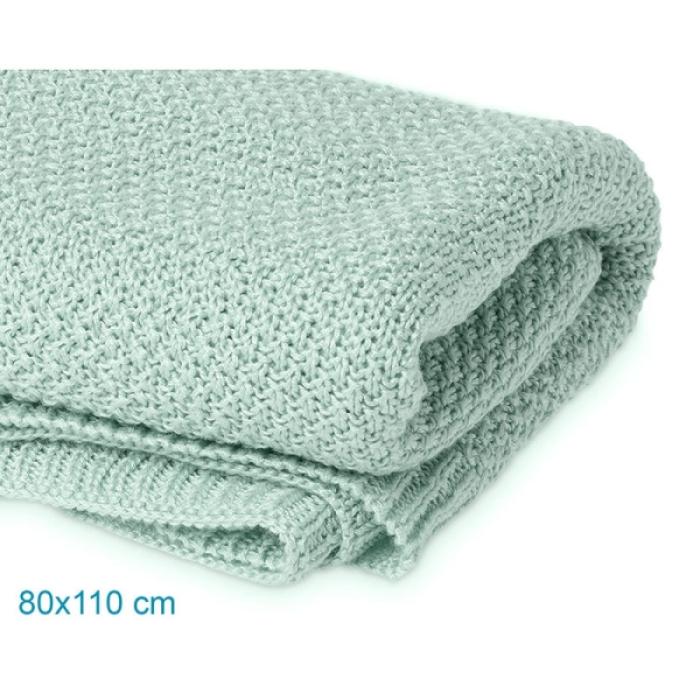 Κουβέρτα Αγκαλιάς Bamboo 80x110 Μέντα
