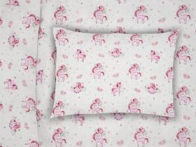 ΜΑΞΙΛΑΡΟΘΗΚΗ ΕΜΠΡΙΜΕ kids Unicorn 208 50X70 White-Pink Cotton 100%