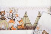 Πετσέτα Σετ 2 τεμ Με Ψηφιακή Εκτύπωση bebe Forest Animals 335 30X50,70X140 White 100% Cotton