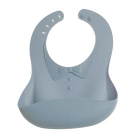Σαλιάρα Σιλικόνης Bow Blue