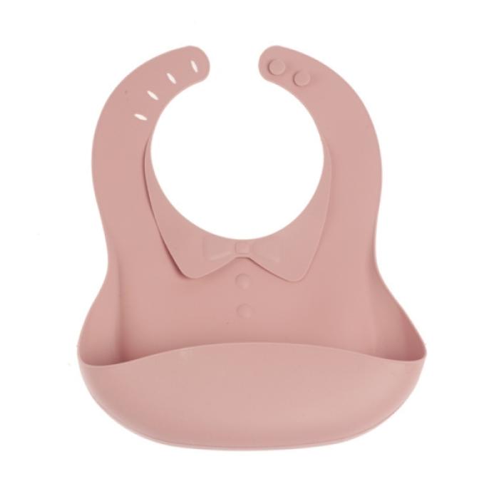 Σαλιάρα Σιλικόνης Bow Pink