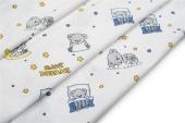 ΣΕΝΤΟΝΙΑ ΕΜΠΡΙΜΕ ΣΕΤ 3 τεμ bebe Sweet Dreams 554 120X160 White-Sky Blue 100% Cotton