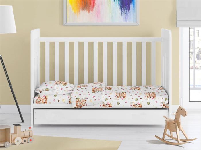 ΣΕΝΤΟΝΙΑ ΕΜΠΡΙΜΕ ΣΕΤ 3 τεμ bebe Lion Cub 530 120X160 Beige 100% Cotton