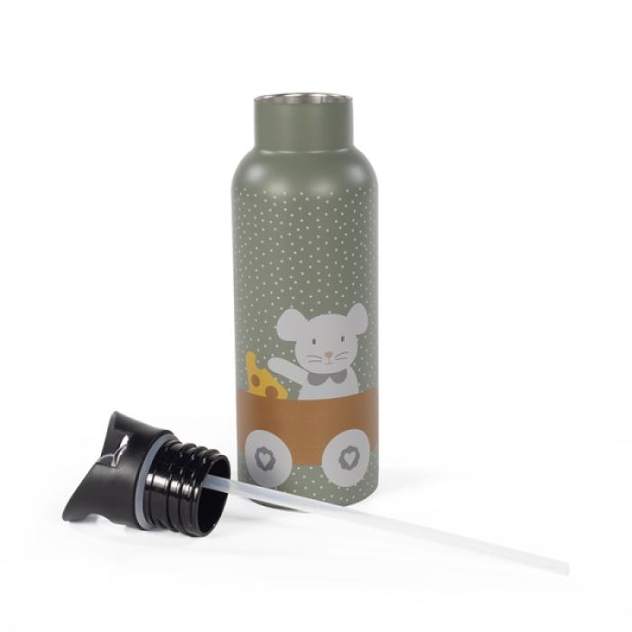 Παγούρι Θερμός Poppy Mouse Olive 500ml