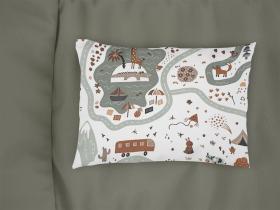 Μαξιλαροθήκη Εμπριμέ bebe Countryside 580 35X45 White-Mint 100% Cotton