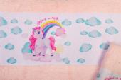 Πετσέτα Σετ 2 τεμ Με Ψηφιακή Εκτύπωση bebe Magic Unicorn 315 30X50,70X140 Pink 100% Cotton