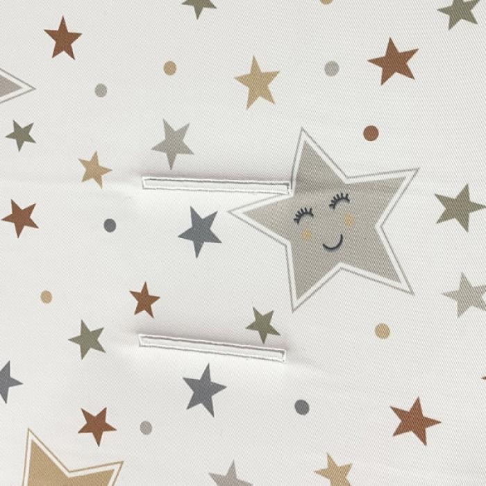 Κάλυμμα Καροτσιού Stars Λευκό 35x80cm.