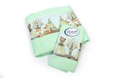 Πετσέτα Σετ 2 τεμ Με Ψηφιακή Εκτύπωση bebe Forest Animals 337 30X50,70X140 Mint 100% Cotton