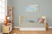 Κατωσέντονο Με Λάστιχο bebe Fox 528 0,70X1,40X0,15 Pale Cyan 100% Cotton