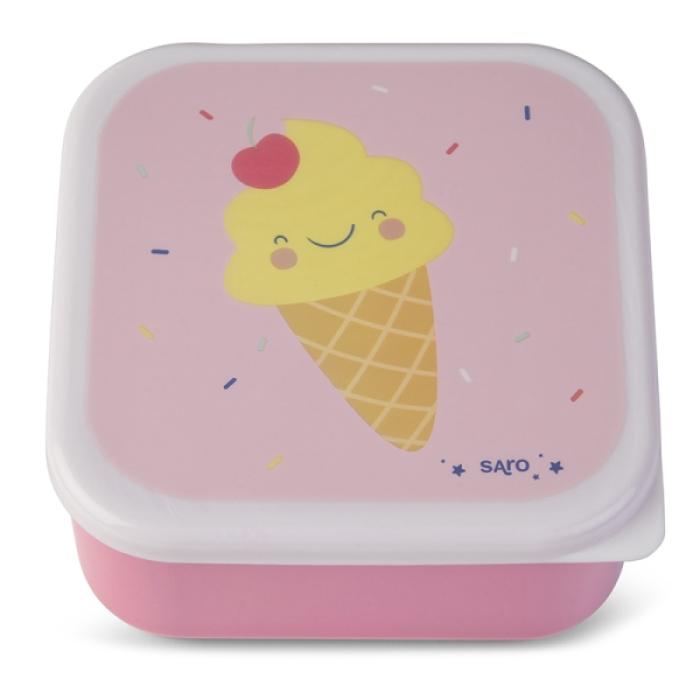 Δοχείο Φαγητού Saro Ice creams (Σετ 3τμχ)