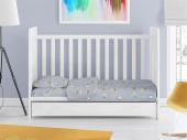 ΠΑΠΛΩΜΑΤΟΘΗΚΗ ΕΜΠΡΙΜΕ bebe Sweet Dreams 552 120X160 Grey 100% Cotton