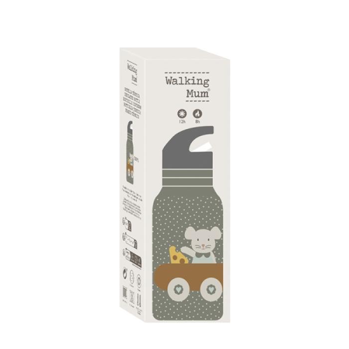 Παγούρι Θερμός Poppy Mouse Olive 500ml