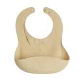 Σαλιάρα Σιλικόνης Bow Beige