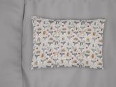 Μαξιλαροθήκη Εμπριμέ kids Fox 527 50X70 Grey 100% Cotton