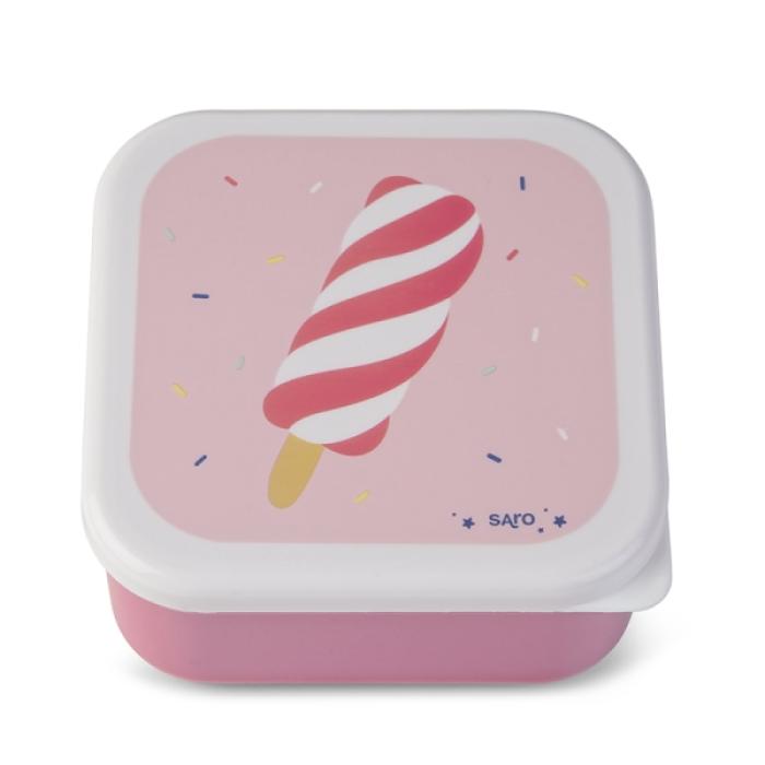 Δοχείο Φαγητού Saro Ice creams (Σετ 3τμχ)