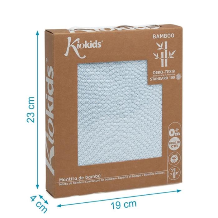 Κουβέρτα Αγκαλιάς Bamboo 80x110 Σιέλ