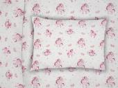 ΜΑΞΙΛΑΡΟΘΗΚΗ ΕΜΠΡΙΜΕ bebe Unicorn 208 35X45 White-Pink Cotton 100%