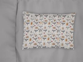 Μαξιλαροθήκη Εμπριμέ bebe Fox 527 35X45 Grey 100% Cotton