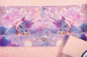 Πετσέτα Σετ 2 τεμ Με Ψηφιακή Εκτύπωση bebe Dreaming Unicorn 320 30X50,70X140 Pink 100% Cotton