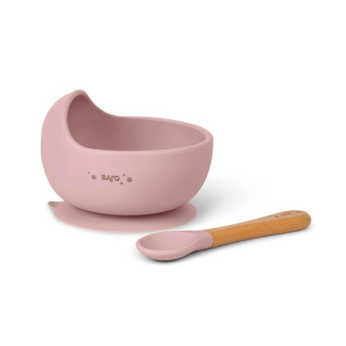 Σετ Φαγητού Eco Friendly Nordic Wave Baby Pink 4+Μ