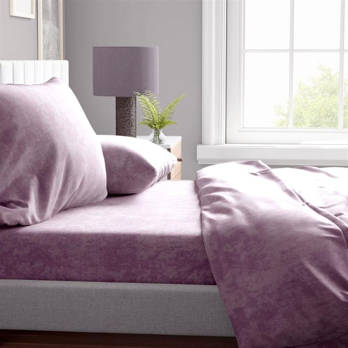 Σεντόνια Σετ 3 τεμ Shadow 25 160X240 Light Purple Cott/Pol 70/30