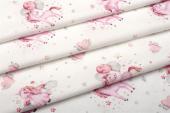 ΣΕΝΤΟΝΙΑ ΕΜΠΡΙΜΕ ΣΕΤ 3 τεμ bebe Unicorn 208 120X160 White-Pink Cotton 100%