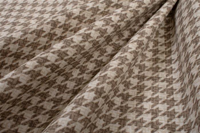 Τραπεζομάντηλο Αλέκιαστο Houndstooth 473 180X300 Beige 70/30 Cott/Pol