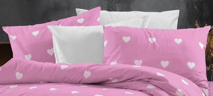Μαξιλαροθήκη Εμπριμέ Αίσθησις 608 50X70 Pink 70/30 Cott/Pol
