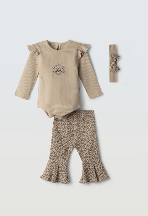 Βρεφικό Σετ Κολάν 3 τμχ Κορίτσι Ebita 255529 - pigikids.gr - Παιδικά Ρούχα, Βαπτιστικά Πακέτα