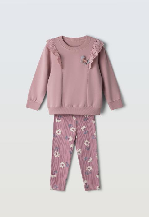 Παιδικό Σετ Κολάν Κορίτσι Εβίτα 255224 - Pigikids.gr - Παιδικά Ρούχα, Βαπτιστικά Πακέτα