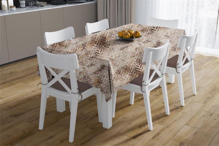 Τραπεζομάντηλο Αλέκιαστο Skid Marks 472 180X300 Beige 70/30 Cott/Pol