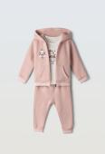 Βρεφικό Σετ Φόρμα 3 τμχ Κορίτσι Ebita 255504 - pigikids.gr - Παιδικά Ρούχα, Βαπτιστικά Πακέτα