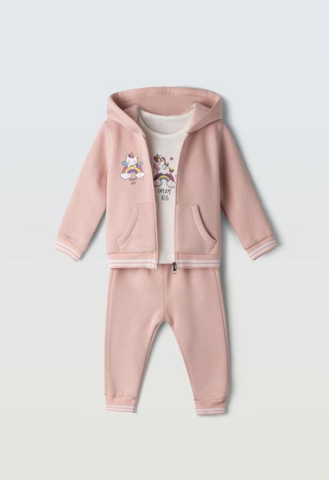 Βρεφικό Σετ Φόρμα 3 τμχ Κορίτσι Ebita 255504 - pigikids.gr - Παιδικά Ρούχα, Βαπτιστικά Πακέτα