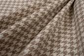 Αλέκιαστο Σετ 2 τεμ Τραπεζομάντηλο Houndstooth 473 140X300 & Τραβέρσα 40X300 Beige 70/30 Cott/Pol