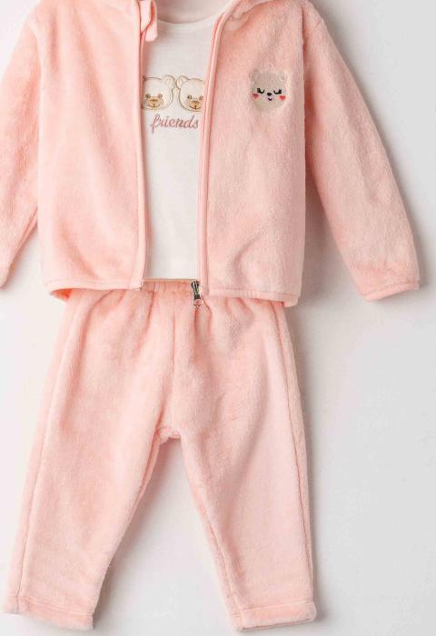 Βρεφικό Σετ Φόρμα 3 τμχ Κορίτσι Ebita 255506 - pigikids.gr - Παιδικά Ρούχα, Βαπτιστικά Πακέτα