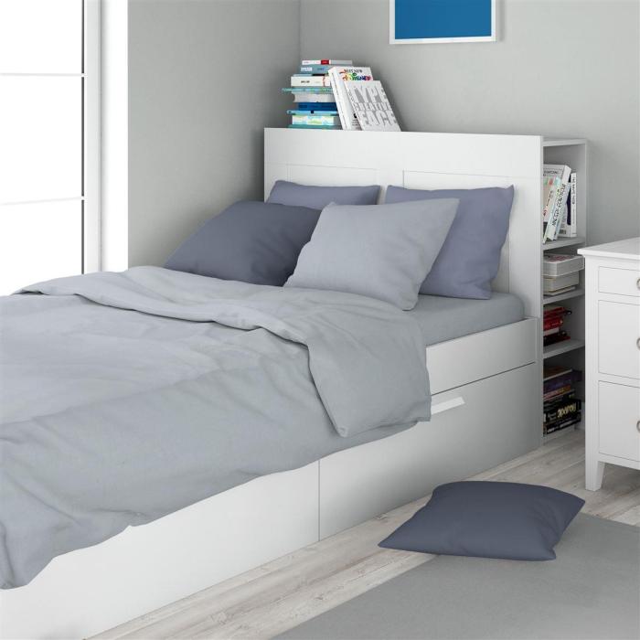 Σεντόνια Σετ 3 τεμ Solid 505 160X240 Light Blue-Grey 100% Cotton