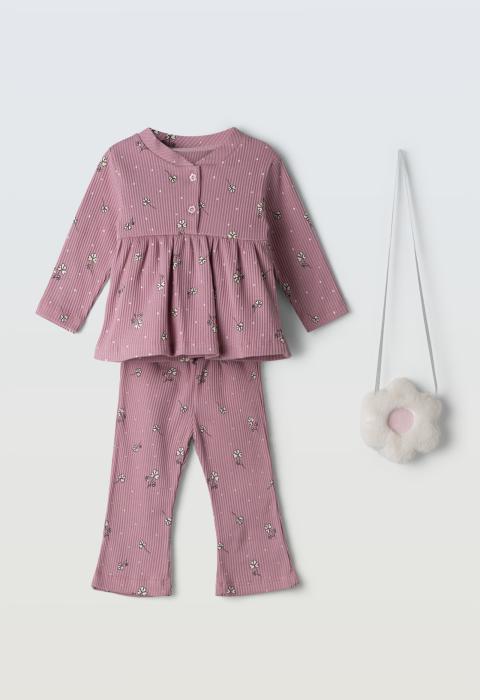 Βρεφικό Σετ Κολάν 3 τμχ Κορίτσι Ebita 255522 - pigikids.gr - Παιδικά Ρούχα, Βαπτιστικά Πακέτα