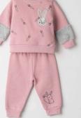 Βρεφικό Σετ Φόρμα Κορίτσι Ebita 243509 Ροζ - pigikids.gr - Παιδικά Ρούχα, Βαπτιστικά Πακέτα
