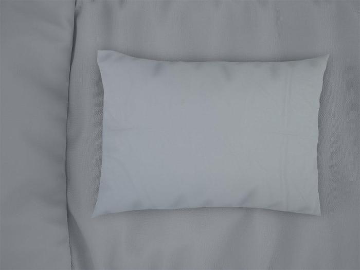 Μαξιλαροθήκη Solid 505 50X70 Light Blue-Grey 100% Cotton