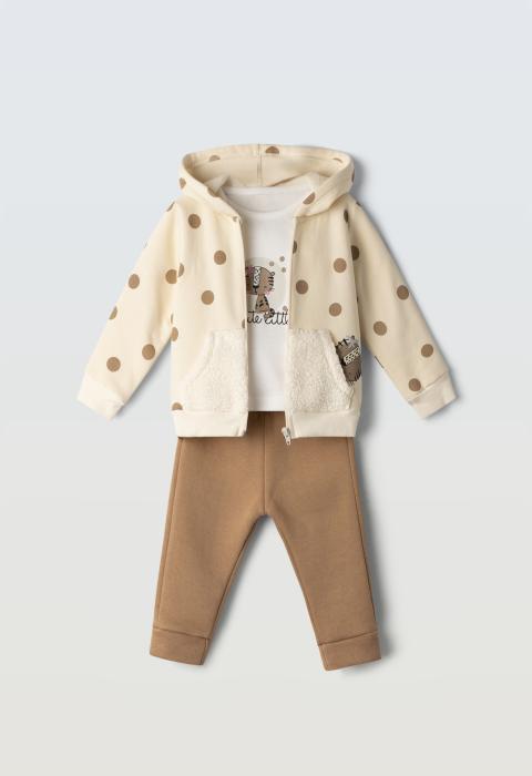 Βρεφικό Σετ Φόρμα 3 τμχ Κορίτσι Ebita 255503 - pigikids.gr - Παιδικά Ρούχα, Βαπτιστικά Πακέτα