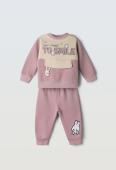 Βρεφικό Σετ Φόρμα Κορίτσι Ebita 243507 Ροζ - pigikids.gr - Παιδικά Ρούχα, Βαπτιστικά Πακέτα
