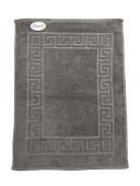 Ξενοδοχειακό Πατάκι Μπάνιου 700 gr/m² Jacquard Μαίανδρος 50X70 Γκρι 100% Cotton