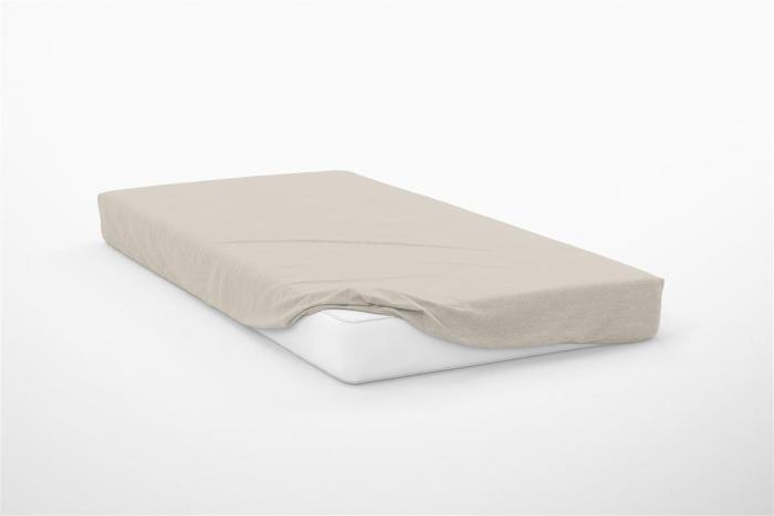 Σεντόνι Με Λάστιχο 1 τεμ. Exotic Line 160X200+30 Beige 100% Cotton