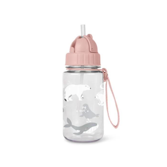 Παγούρι Saro Polar Bear Dusty Pink 400ml.