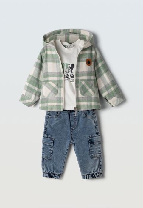 Βρεφικό Σετ Σύνολο 3 τμχ Αγόρι Hashtag 255616 - pigikids.gr - Παιδικά Ρούχα, Βαπτιστικά Πακέτα