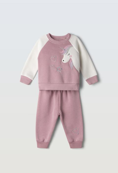 Βρεφικό Σετ Φόρμα Κορίτσι Ebita 255518 - pigikids.gr - Παιδικά Ρούχα, Βαπτιστικά Πακέτα