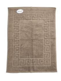 Ξενοδοχειακό Πατάκι Μπάνιου 700 gr/m² Jacquard Μαίανδρος 50X70 Μπεζ 100% Cotton