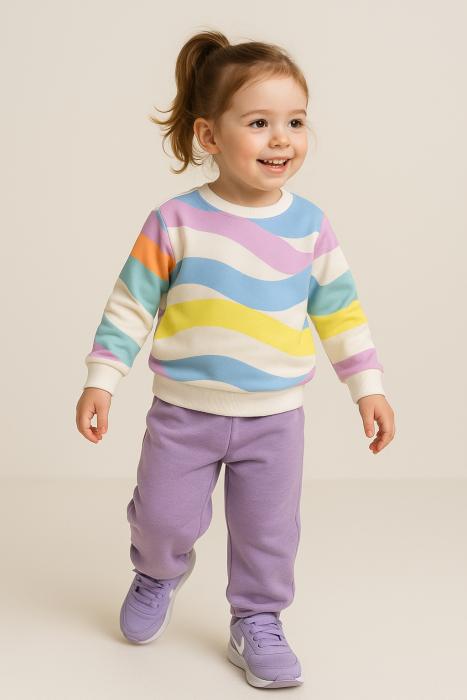 Παιδικό Σετ Φόρμα Κορίτσι Action 12540029 Λιλά - Pigikids.gr - Παιδικά Ρούχα, Βαπτιστικά Πακέτα
